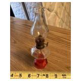 7' tall lamp, oil is red