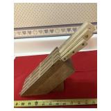Knife block with 4 made in USA knives