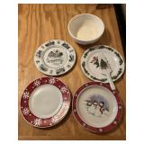 Lot of platesw/cake server & Vintage Knowles