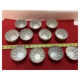 11 Vintage JELL-O Aluminum molds