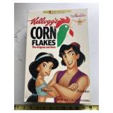 Vintage CornFlakes box w/ Aladdin & Jasmine