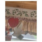 3 wooden hanging decorative children swinging only