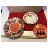 3 Vintage Hallmark Pressed Paper Halloween candy