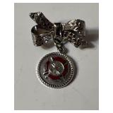 Silvertoned Firefighter Maltese Cross Pin