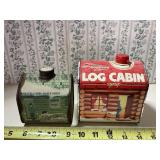 100th Anniversay Log Cabin Syrup tin & Brady's Run