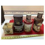 Lot of Hershey's tins, bring boxes