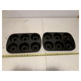 2 x Nordic Ware Bundt/Muffin pans, like new