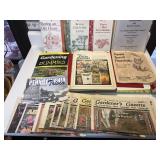 Lot of Gardening information books in basket &more