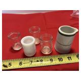 5 restaurant coffee creamer glass servers