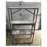 Metal shelving 12ï¿½ x36ï¿½ x 60ï¿½, 1 bent shelf