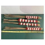 4 bundles USA cloth flags approx 22