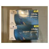 Nitrile exam gloves, 2 pack new