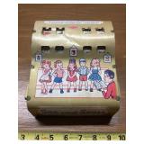 Antique Wolverine tin See & Spell toy