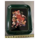 Coca-cola Santa metal tray 13 1/4 x 10 3/4