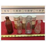 7 bottles, certo, Hires, Kraft (cracked) &