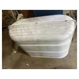 Plastic propane tank cover for mobile home