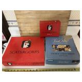 Scattergores w.refill, Trivial Pursuit Vol II, box