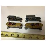 4 made in Germany Penny Tin Cars