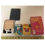 Vintage Bozo, Old Maid & Flash Cards and