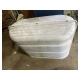 Plastic propane tank cover for mobile home