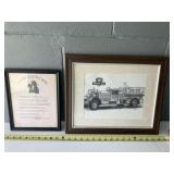 Ahrens-Fox Fire Engine print by Jody Covey &