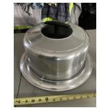 Vintage West Bend Aluminum Cake Carrier w/ locking