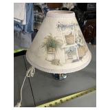 Ball Mason Jar Lamp full of buttons