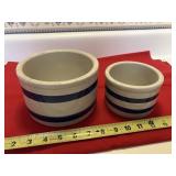 R.R.P. Co. Roseville, Ohio Stoneware Crocks