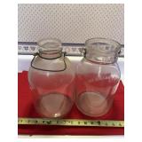 2 - 1 gallon bottles w/wire handles
