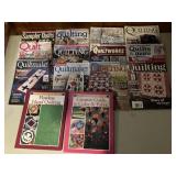 14 quilting magazines & books