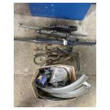 Wrought iron, jacks, garage door hardware & misc