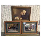 3 pics, 2 Cleve Photos from W.V. & man praying