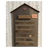 Wooden Calendar 11 x 18