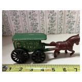 Vintage USA Mail Horse and Buggy, wheels roll