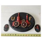 3 Cast Iron Firemans pieces