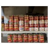 Lot of expired canned goods for animal consumption