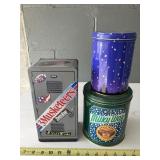 Milky Way, M&M & 3 Musketeers locker tins