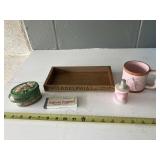 Philadelphia Cream Cheese wooden box with