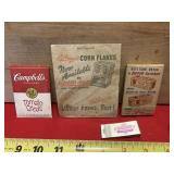 Vintage items, Cambell's Tomato seeds, Kellogg's