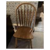 Oak Chair, 20 1/2 w 40 1/2 tall
