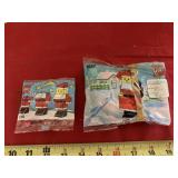 Vintage Lego Santas, #1627 & #1555