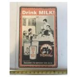 Dairymen's Co-op Sales Ass'n Drink Milk metal Sign