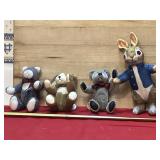 6 Boyds Bear Animals-cat, dog & bear w/ Peter