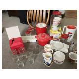 Lot of Christmas glassware and more w/