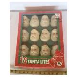 Vintage Santa light covers, no lights