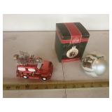 Red car w/tree on top ornament & Hallmark Norman