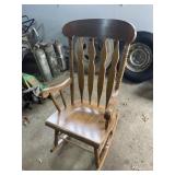 Wood rocking chair