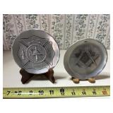 Masonic & Firefighter Wendell August coasters with