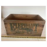Elephant Brand Java wood crate