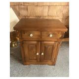 Wooden Cabinet, 1 drawer, 2 door, 22 x 15 1/2 x